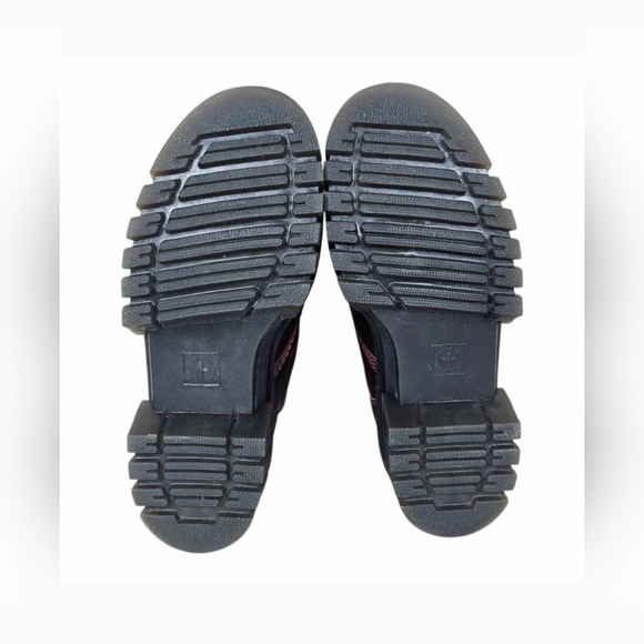 Dr. Martens Audrick Burgundy  Leather Platform Boots Size 39 US 8 - Picture 4 of 14